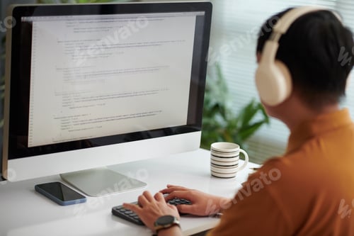 Preview: Programming Code on Computer Screen