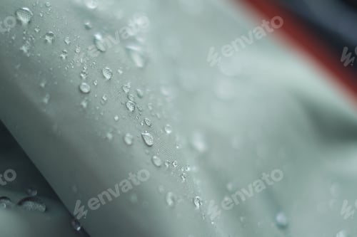 Preview: waterproof fabric with waterdrops. non woven fabric water texture background