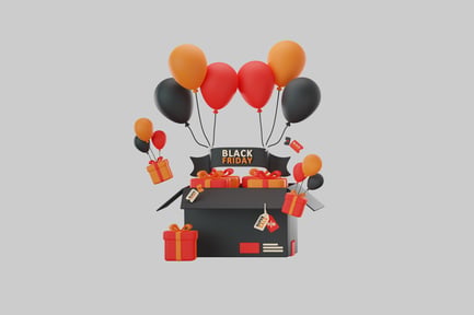 Preview: Black friday gifts and balloons