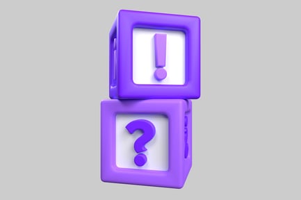 Preview: Purple question exclamation block icon