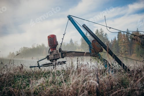 Preview: Agricultural harvester in the field