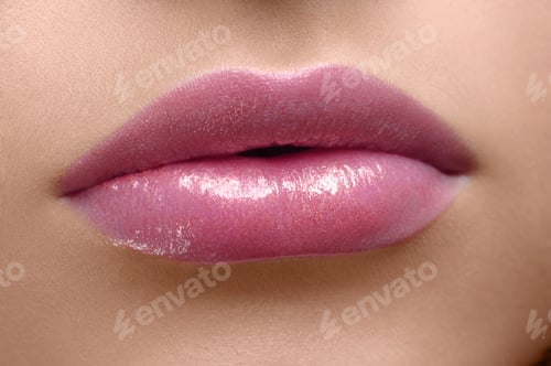 Preview: red lips close up