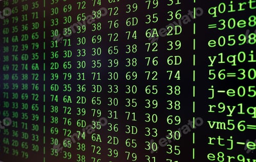 Preview: Program code on PC screen