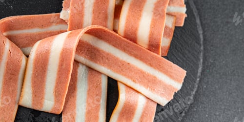 Preview: bacon vegetarian food meal snack on the table copy space food background rustic top view