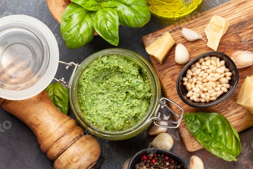 Preview: Homemade pesto sauce