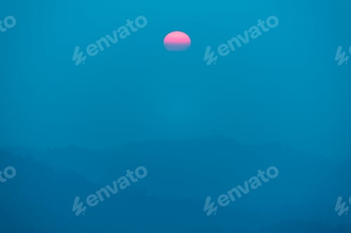 Preview: mountain layers with sunset, Thailand