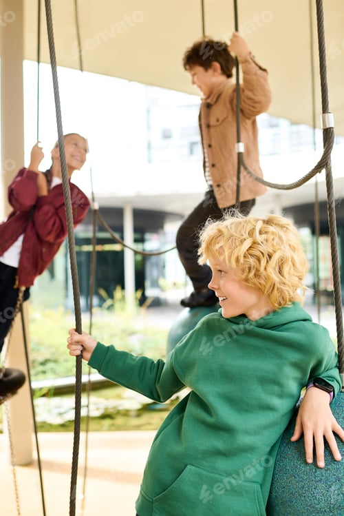 Preview: Joyful childhood moments captured in an autumn playground adventure with friends