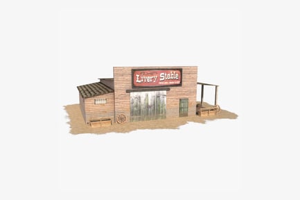 Preview: Livery Stable: Western Frontier Building