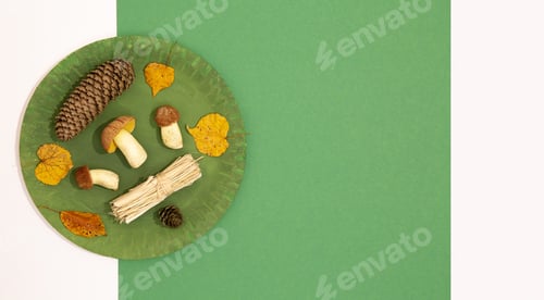 Preview: Autumn minimalist scene.