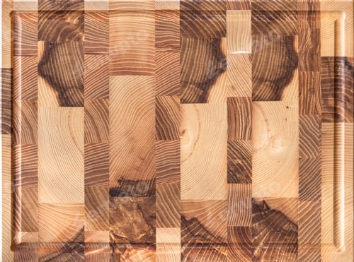 Preview: Abstract Wooden Block Cutting Board Close Up