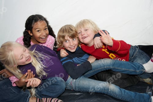 Preview: Children playing in tent