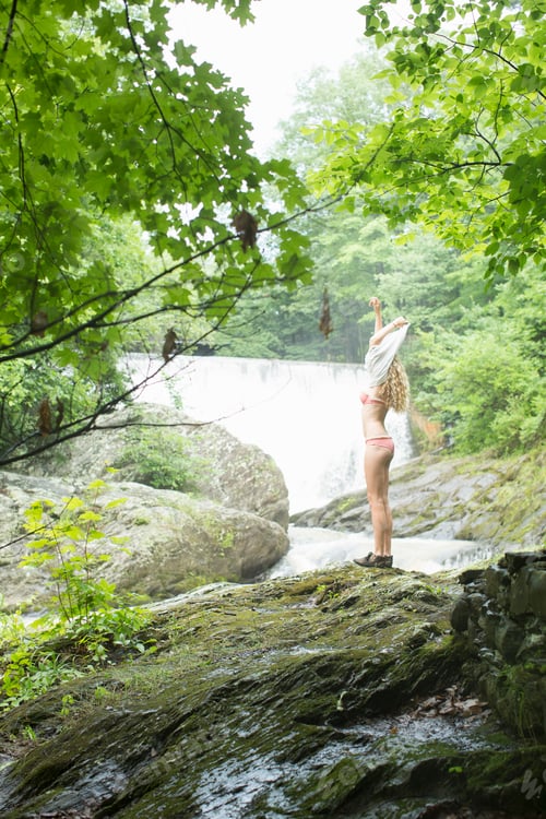 Preview: Embracing nature by the waterfall
