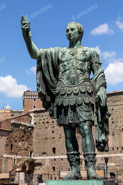 Preview: Statue of Emperor Trajan in the Roman Forum - Rome - Italy