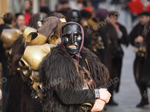Preview: Sardinia italy traditional costumes on carnival parade