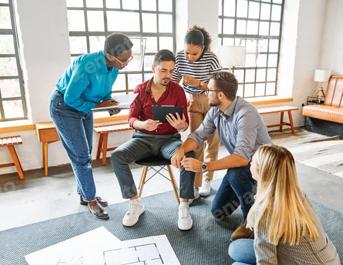 Preview: Young business people during a meeting