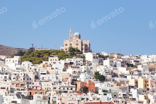 Preview: beautiful island of Syros Greece - travel destination - Greek islands
