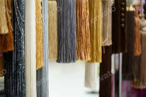 Preview: Decorative ties from textiles for curtains curtains