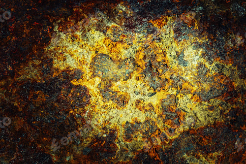 Preview: Background Corrosion. Rusty Spots On The Metal Sheet, The Impact Of Atmospheric Precipitation