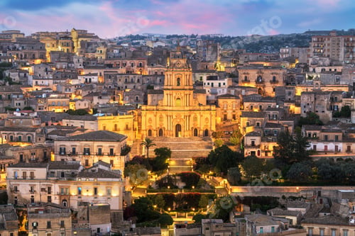 Preview: Modica, Sicily, Italy with the Cathedral of San Giorgio