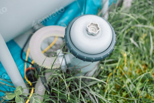 Preview: Pool pump and tubing suitable for the pool