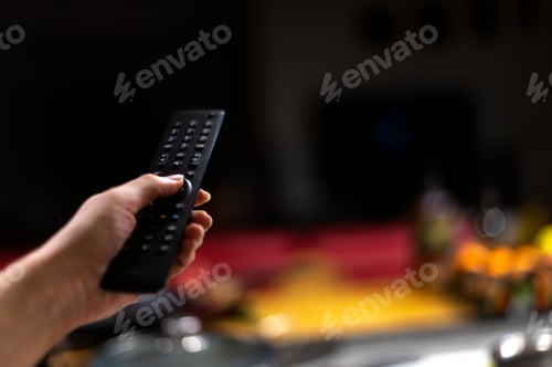 Preview: Tv remote controller, remote control in a hand