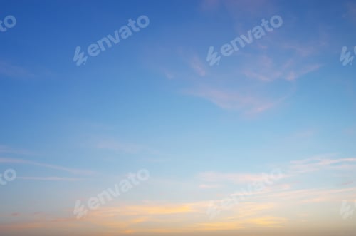Preview: Sky background on sunset.