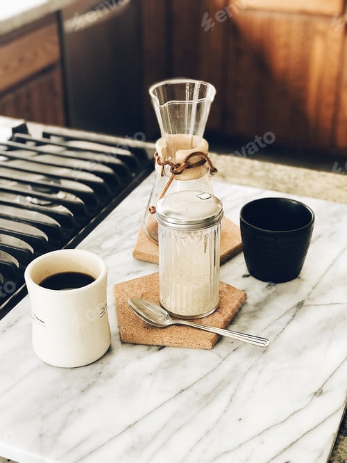 Preview: Early morning coffee in the kitchen