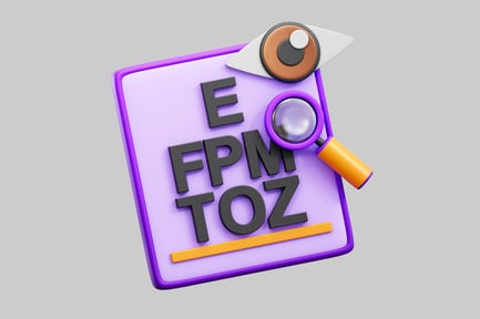 Preview: Eye test chart examination