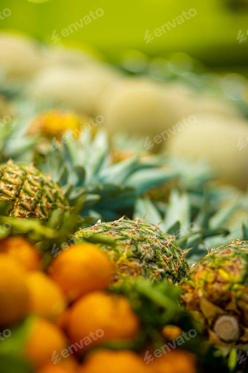 Preview: citrus oranges and pineapple