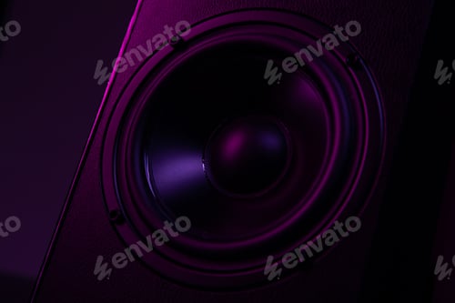 Preview: speaker close-up on black background with atmospheric lighting