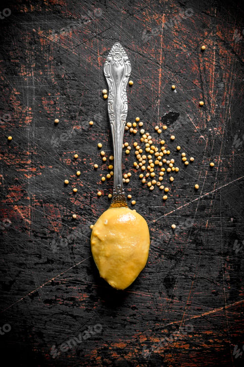 Preview: Mustard in spoon.