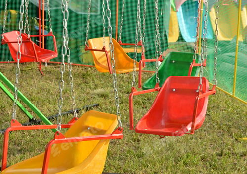 Preview: Exciting rides for children - swings, roundabout on the chains