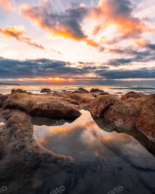Preview: Scenic sunrise at Costa Calma beach, Fuerteventura