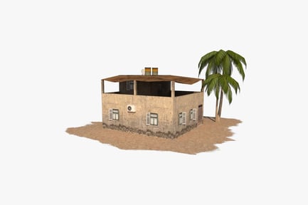 Preview: Iraqi Vernacular House with Palm Trees
