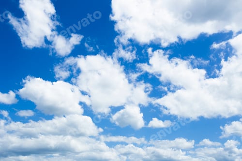 Preview: blue sky with clouds closeup
