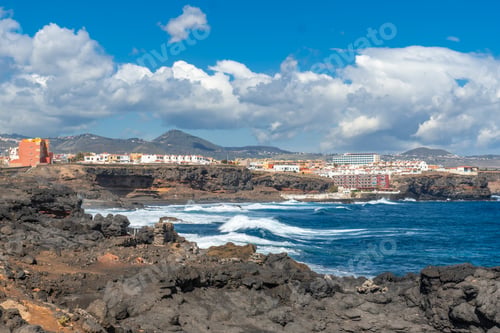 Preview: View of the beach from Bufadero de La Garita (Telde), Gran Canaria, Canary Islands