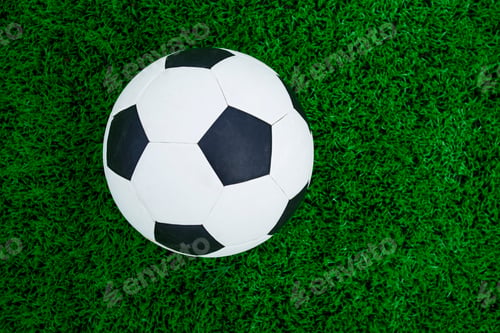 Preview: soccer ball on soccer field
