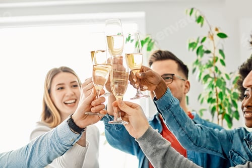 Preview: Young business people having fun in the office