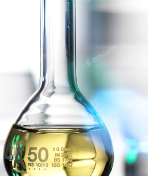 Preview: Laboratory beaker containing chemical formula