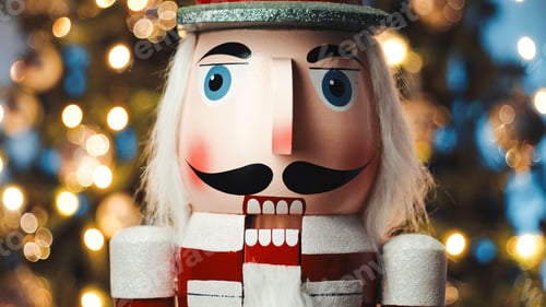 Preview: Christmas Nutcracker In Front Of Christmas Tree