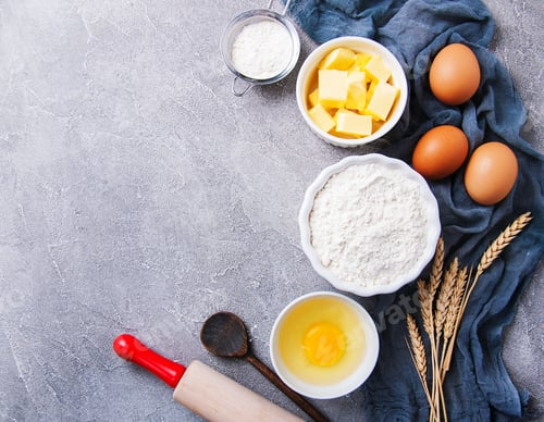 Preview: Baking ingredients for pastry