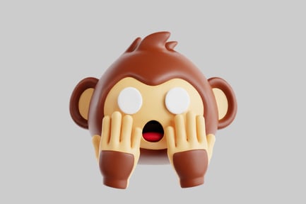 Preview: Shocked monkey emoji