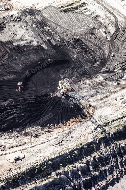 Preview: Aerial view of mine, Welzow, Brandenburg, Germany