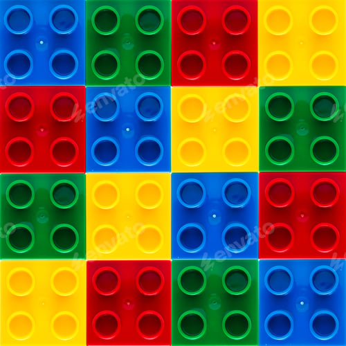 Preview: Colourful plastic block