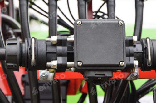 Preview: Electrical box used for wiring connections. Part of agricultural or industrial machine