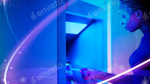 Preview: Woman withdrawing money from a cash machine