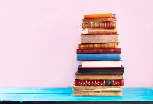 Preview: Pile of old books