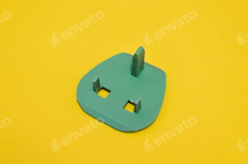 Preview: plastic safety plug cover safeguarding electrical outlets and preventing accidental shocks