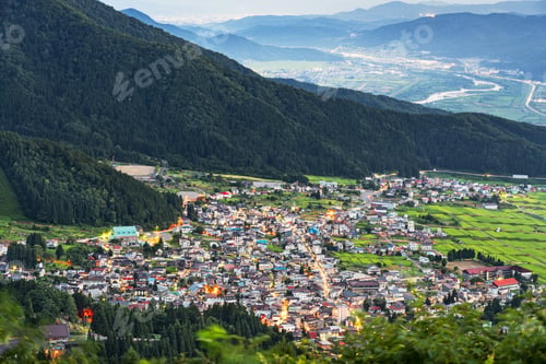 Preview: Nozawa Onsen, Nagano Prefecture, Japan from the Mountains