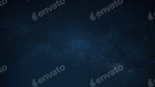 Preview: Dark starry night sky Milky Way and stars on a dark background. Starry night sky. Cosmos. Space